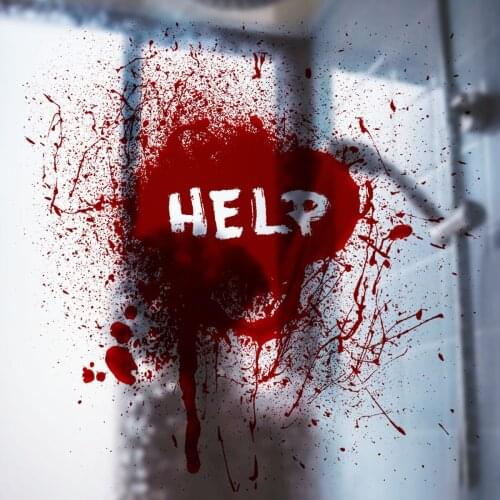 Halloween Terror Blood Mark Wall Stickers Creative Wall Decor Glass Waterproof Sticker Bathroom Living Room Decals for Furniture