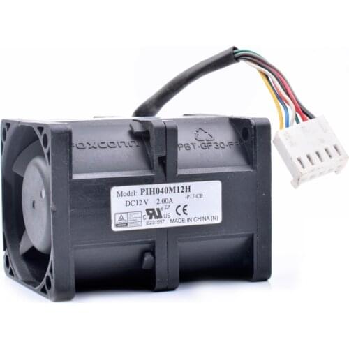 Brand new original PIH040M12H 4cm 4056 40x40x56mm 12V 2.00A 1U 2U server dual motor cooling fan