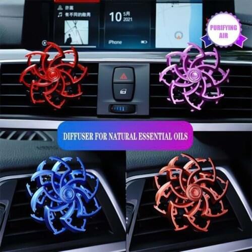 Car Air Freshener Portable Durable Double Helix Vent Clip Aromatic Diffuser Car Accessories For Car BIN