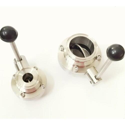 Fit 108mm 4.25" Pipe OD x 4" Tri Clamp Sanitary Butterfly Flow Control Valve SUS 304 Stainless Beer Brewing Home