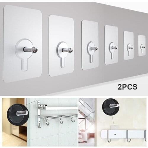 Transparent Non-Trace Stick Wall Hook Wall Poster Wall Nail Screw Towel Curtain Bathroom Strong Adhesive Durable Alete