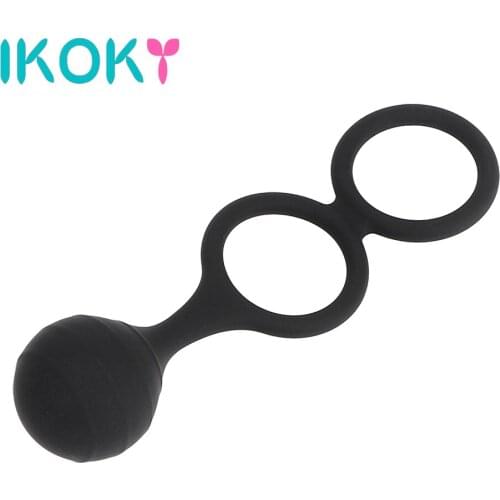 IKOKY Stretcher Sex Toys Delay Ejaculation Stretching Steel Ball Stretcher Ball Penis Enlargement Penis Extender