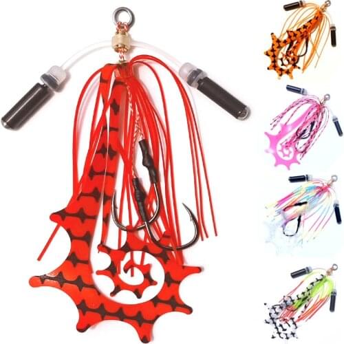 Silicone Skirt Rubber jig skirt hooks Snapper/Kabura/Bottom jig Assist hook jigging hook sea fishing hook Jig head hook