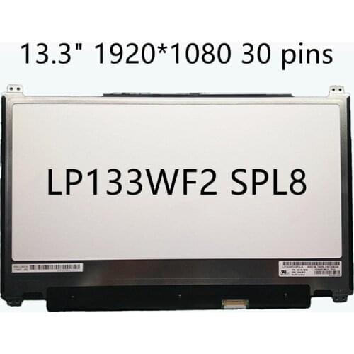 13.3" LP133WF2 SPL8 LP133WF2-SPL8 (SP)(L8) IPS FHD eDP 30 pinS 1920X1080 LCD screen matrix replacement panel