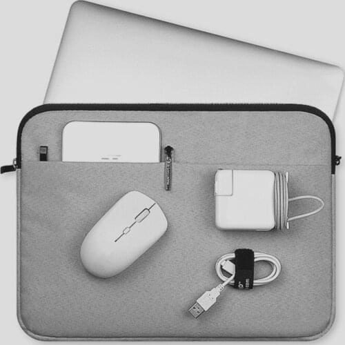 Canvas Laptop Sleeve Bag For Macbook Air 11 12 13 15 Inch Notebook Sleeve Bag For Mac For Lenovo Notebook Handbag Briefcase Bag