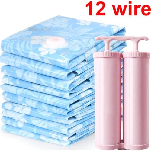 Vacuum Bag closet space savers vacuum Compressed Storage Bags Clothes Bedding Space Saving Plastic Seal Bags PA PE