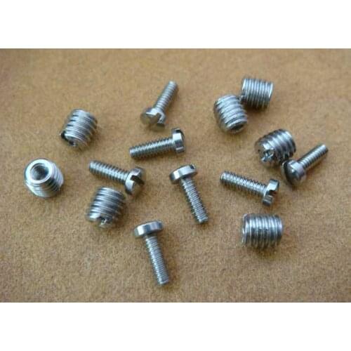 Grabbing screws stainless steel spacers M2.85 with M1.4 screws various length for wood bamboo spring hinges installing