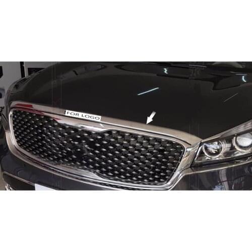 ABS Chrome Engine Lid Cover Trim Hood Guard For Kia Sorento 2015 2015 accessories car styling 1pc/set