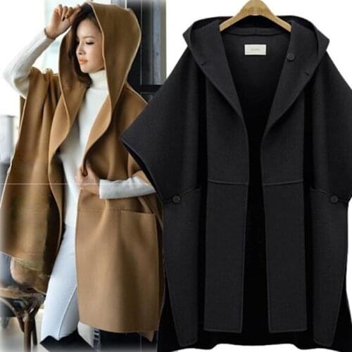 Mid-length all-match cardigan women Korean loose bat sleeve Vogue autumn new pocket sweater womens Plus Size jacket Outwear