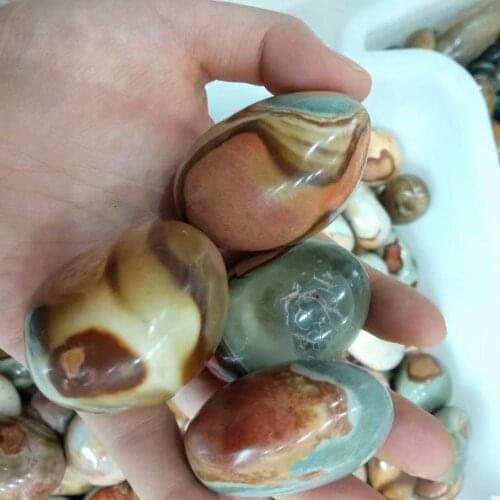 1pc35-45mm Ocean jasper quartz crystal palm stones and minerals reiki healing tumble stone
