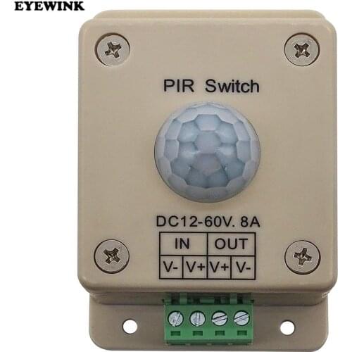 1PCS DC 12V 24V 5A PIR Sensor Switch Mini PIR Infrared IR Motion Sensor Detector Switch Module for LED Strip Light