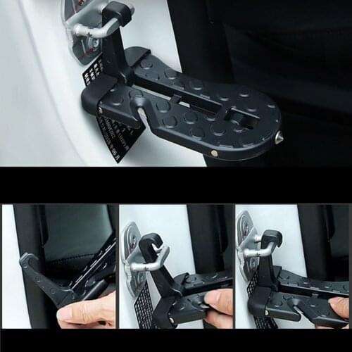 1PC Multifunction Car Folding Door Latch Hook Step Mini Foot Pedal Ladder For Truck SUV Roof Rack