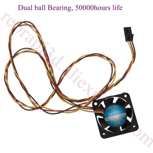 2pcs 3 wires DC fans 4010 Cooling Fan 5V Dual Ball Bearing w/ RPM Measuring Function for Prusa i3 MK3 MK3S MK2/2.5 3D printer