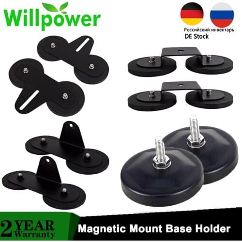 2pcs Universal Powerful Strong Magnetic Base Mounting Bracket Roof LED Work Light Bar Holder For Offroad SUV ATV UTB Truck