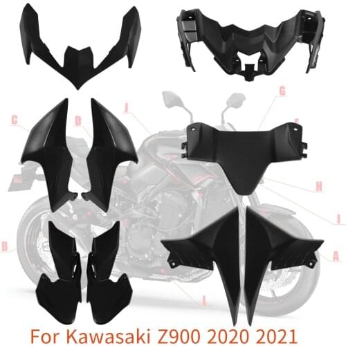 2021 Z 900 Motorcycle Upper Lower Front Headlight Bracket Cover For Kawasaki Z900 2020 Fairing Side Unpainted Accessories