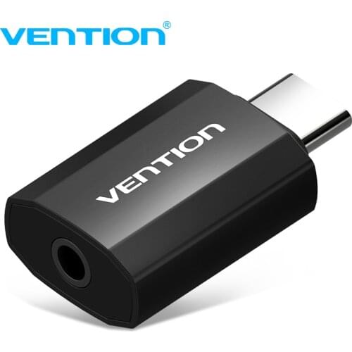 Vention USB C to 3.5mm Earphone Adapter Charger Type C Audio Jack 3.5 Type-C Headphone converter for Xiaomi Mi6 Huawei P20 Pro