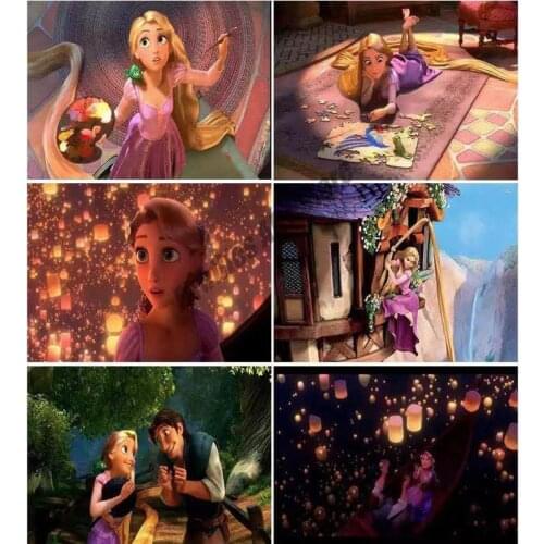 Brand New 5D DIY Diamond Mosaic Painting Square/round Embroidery Craft Disney Rapunzel Cross Stitch Kit for Home Decoration