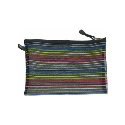 10.9" x 8.9" Colorful Nylon Keychain Document Papers File Bag Holder