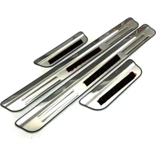 For Suzuki Vitara 2016-2019 High quality Stainless Red Car Door Sills Scuff Plate Guard Pedal 4pcs