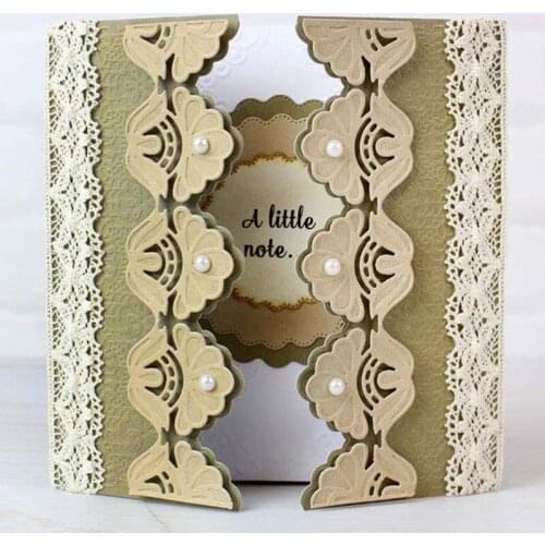 Gatefold Edgers Borders Metal Cutting Dies for DIY Scrapbooking Embossing Paper Cards Making Crafts Supplies 2019 New Diecuts