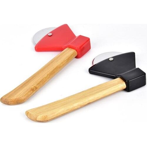 Stainless Steel Pizza Single Wheel Cut Tools Practical Pies Axe-Shaped Waffle Dough Cookies Cake Cutting Knife Household Tool