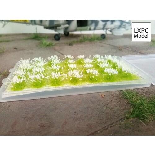 Artificial flower grass White orchid flower cluster Model DIY scene making material