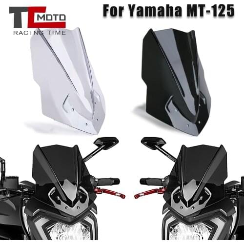 Motorcycle ABS Plastic Kit Deflector Windshield Windscreen For Yamaha MT125 MT 125 2015 2016 2017 2018 2019 2020 Accessories
