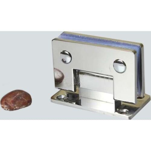 Hotsale 304 Stainless Steel 90 Degree Wall Mount Shower Bathroom Glass Door Hinges Frameless Shower Glass Clamps Fixed Holder