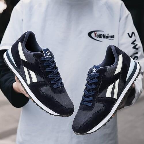 Men Shoes fashion Genuine Leather Loafers Breathable Autumn lace up comfortable Casual Shoes Outdoor Men Sneakers shoes