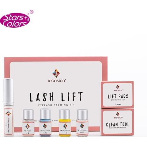 Dropshipping ICONSIGN Mini Lash Perm Eyelashes Lift Kit Set Lashes Serum Curling Up Nutritious Lash Perming Supplies