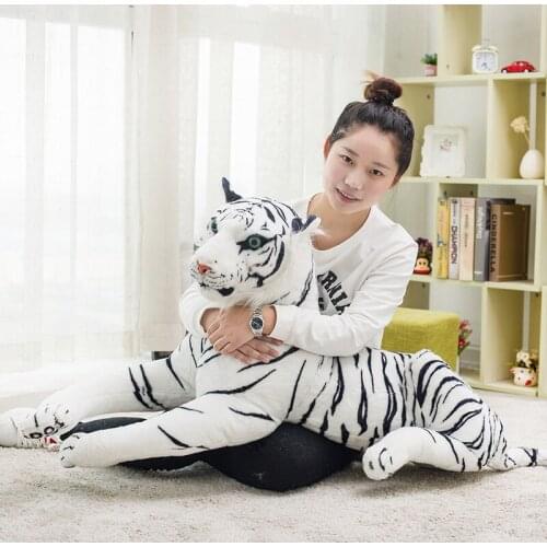 Creative Simulation Tiger Plush toy Stuffed Soft Animal Forest Tiger Pillow Dolls For Children Kids Birthday Gift