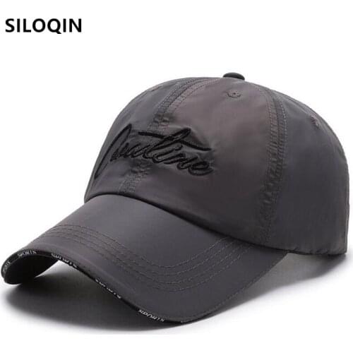 SILOQIN 2021 NEW Summer Breathable Baseball Caps Men Women Adjustable Size Letter Embroidery Sunscreen Sports Cap Snapback Cap