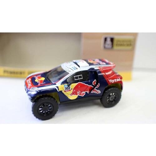 Original factory 1:43 PUEGEOT 2008 DKR 2015 alloy toy car toys for children diecast model car Birthday gift