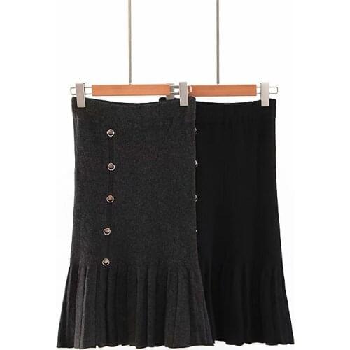 Autumn winter elegant knited skirts