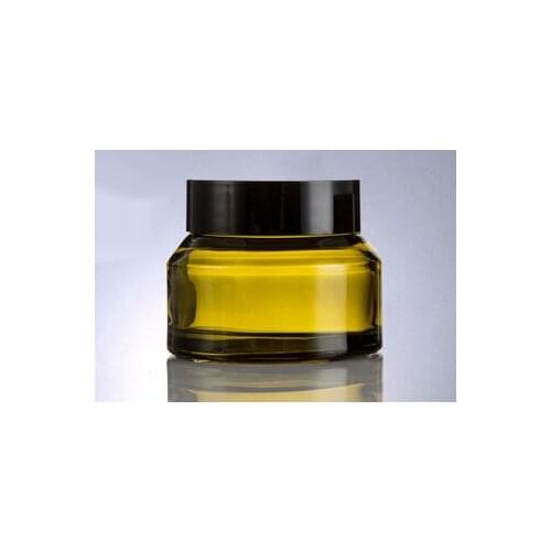 30g/ml Brownish green Transparent Clear empty cosmetic cream jar bottle cream cap/Sub bottle/cosmetics Bottle glass 200pcs/lot