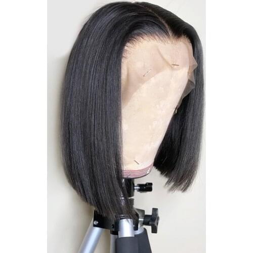 Straight 4x4 Lace Closure Human Hair Wigs T PART Highlight Bob Wig Human Hair Peruvian Remy Closure wig Short Bob Wigs For Women