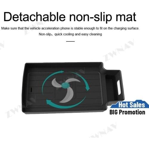 QI car Fast wireless charger For Audi Q3 2016 2017 2018 Infrared Fast Wireless Charging Car Phone Holder for iphone/Samsung