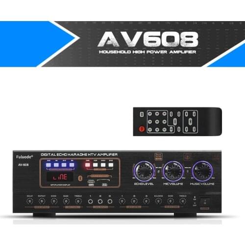 Family professional KTV card package Bluetooth power amplifier karaoke song high power anti howling combined power amplifier