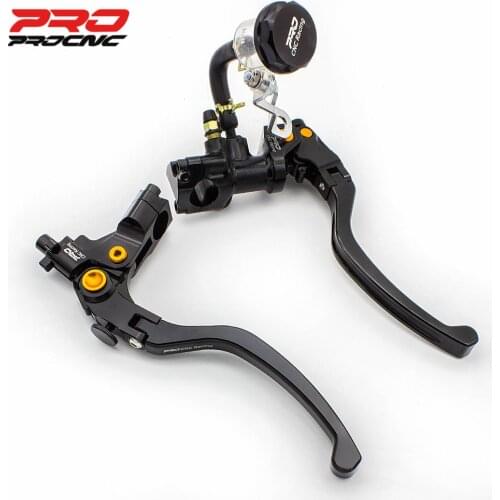 22mm Universal Motorcycle Brake Clutch Lever Aluminum Hydraulic Master Cylinder Reservoir Motorbike Dirt Pit Bike Levers