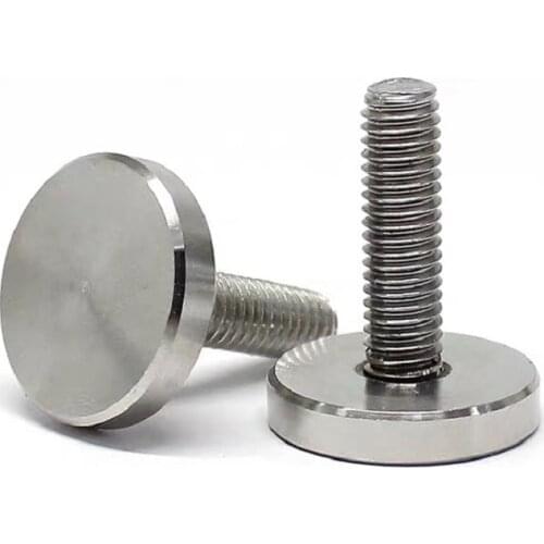 10/5PCS M6 M8 M10 Stainless Steel Hand Screw Mirror Light Screw advertisement nail Big Head Screw
