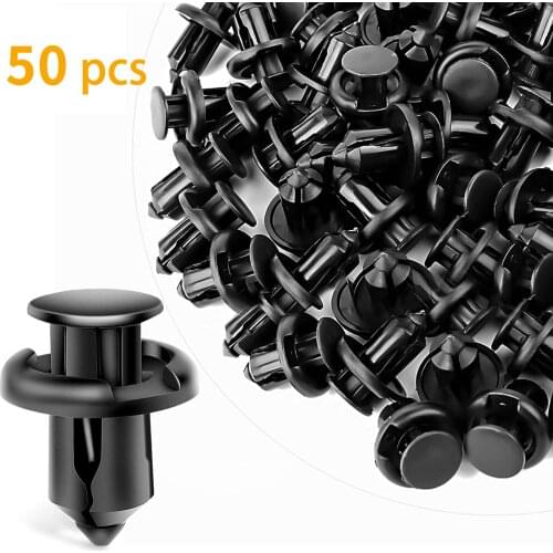 10mm 50Pcs for honda integra dc2 type r Auto Bumper Fastener 9mm Hole Rivet Retainer Push Cover Clip For honda car accessories