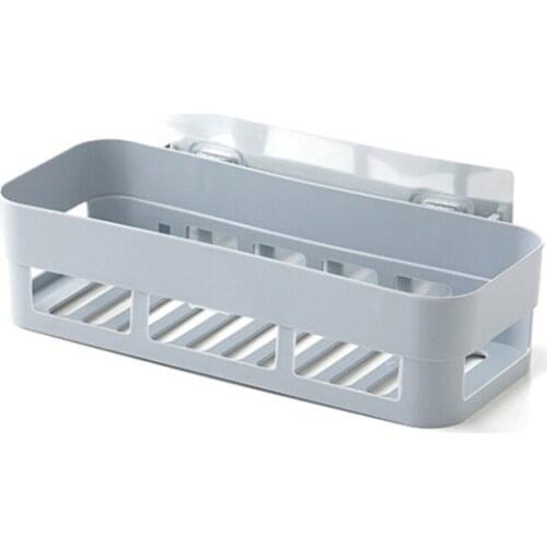 Brief Bathroom Soap Towel Holder Shelf Wall Vacuum Suction Cup Sponges Storage Basket