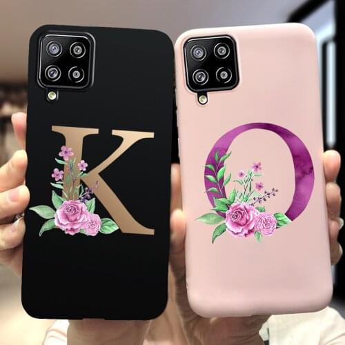 For Samsung Galaxy A42 5G Nickname Letters Patterned Phone Case Fundas Samsung A42 A426B Back Cover Soft Silicone Matte Coque