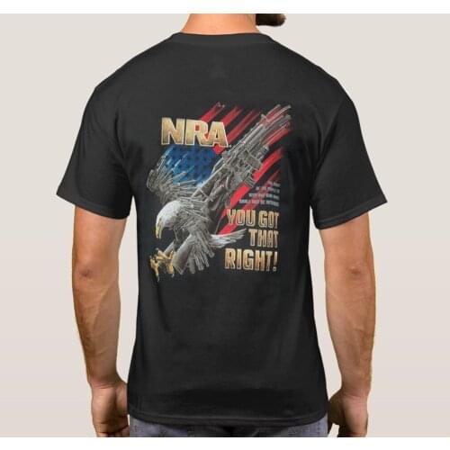 You Got That Right, Eagle, Gun, Star Spangled Banner T-Shirt Second Amendment Cotton O-Neck Short Sleeve Mens T Shirt SZ S-3XL