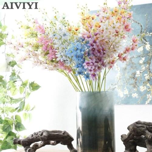 Foreign trade excellent products artificial orchid flower branch silk flower DIY wedding garden decoration table decoration flow