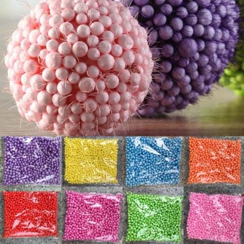 Candy Gift Box Filler 11 Colors Baby Children Kids Handmade Materials Polystyrene Plastic Foam Mini Beads Ball Styrofoam