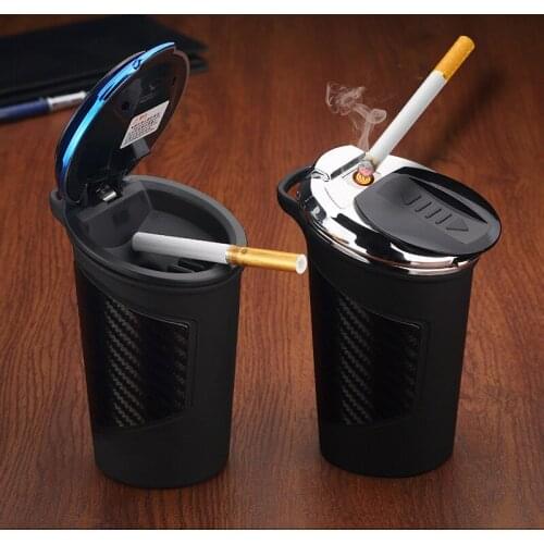 New Auto Ashtray LED Car Ashtray Removable Cigarette Lighter Ashtray For Car Cup Holder Car Accessories