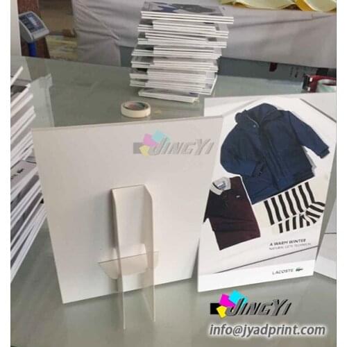 Custom Printed Desk Display Coroplast Signs or KT Signs with easel back Table Display Stand