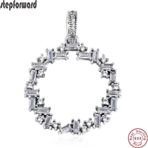 Popular Winter Collection Good Quality 925 Sterling Silver Ice Snowflake Hanging Pendant