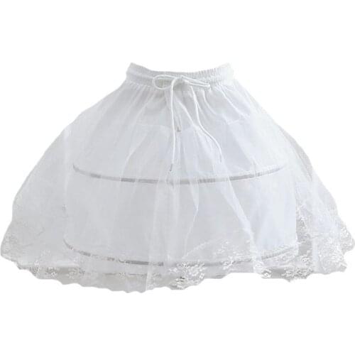 Elasticated Strap Adjustable Pettiskirt Cute Girls Cosplay Daily Lolita Skirt